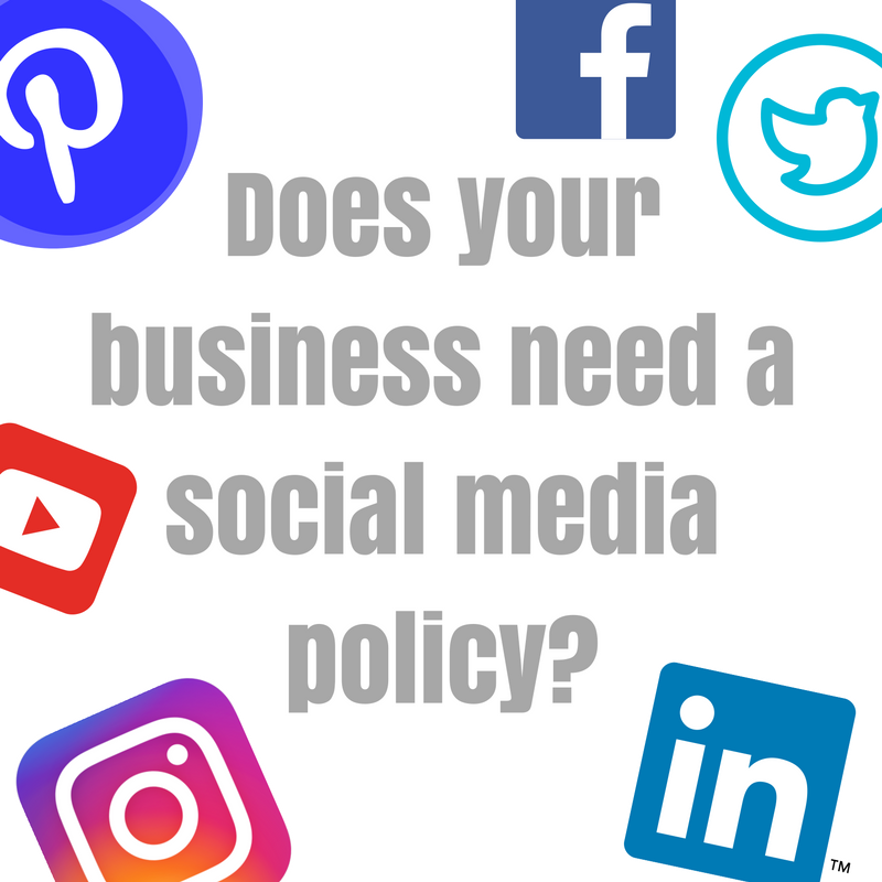 Does your company or business have a social media policy?