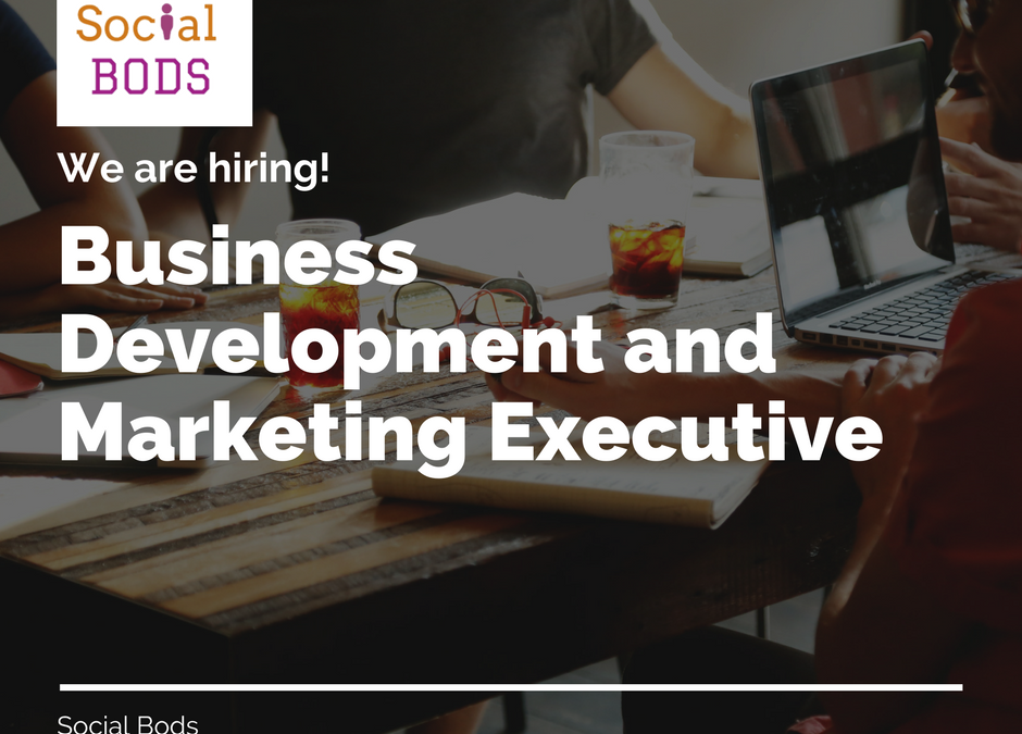 We are hiring – Business Development and Marketing Executive