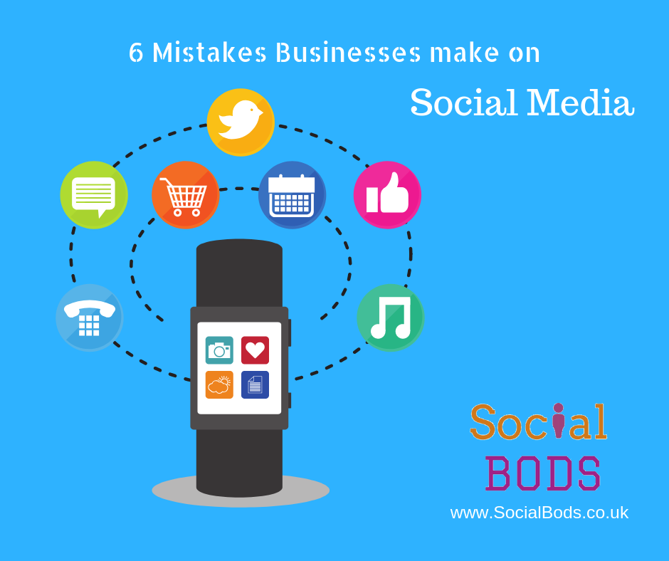 Social Media for Business mistakes